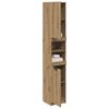 vidaXL Armario de baño madera ingeniería roble artisan 32x34x188,5 cm