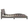 vidaXL Estructura de cama sin colch&oacute;n Hanko tela gris taupe 200x200 cm