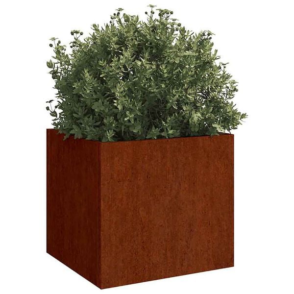 vidaXL Jardinera de acero corten 32x30x29 cm