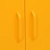 vidaXL Armario de almacenamiento acero amarillo mostaza 80x35x101,5 cm