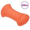 vidaXL Cuerda de trabajo polipropileno naranja 3 mm 100 m