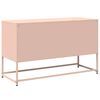 vidaXL Mueble para TV de acero rosa 100,5x39x60,5 cm