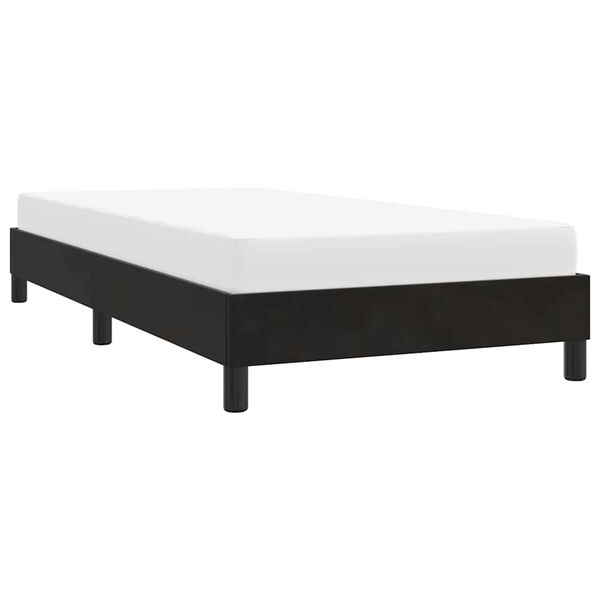 vidaXL Estructura de cama sin colchón terciopelo negro 90x210 cm