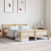 vidaXL Estructura de cama sin colch&oacute;n madera maciza de pino 140x200 cm