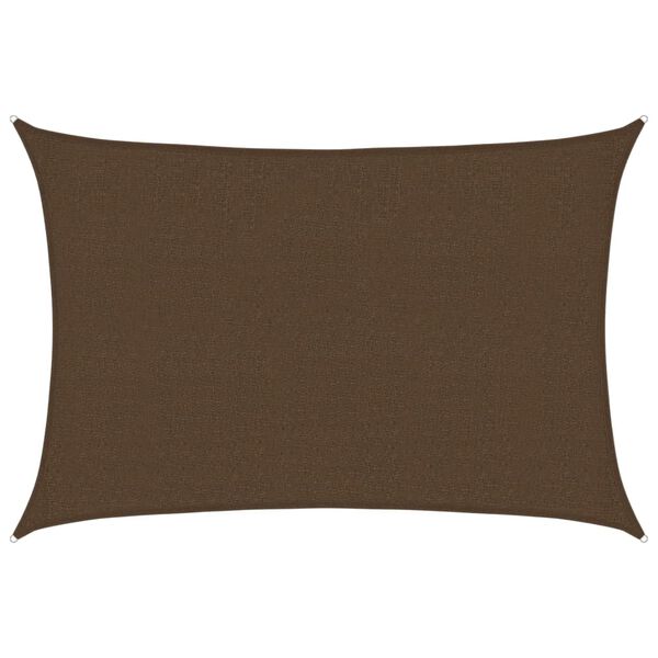vidaXL Toldo de vela HDPE marr&oacute;n160 g/m&sup2; 2,5x3,5 m