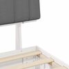 vidaXL Estructura de Cama con Cabecera Tapizada Gris Claro