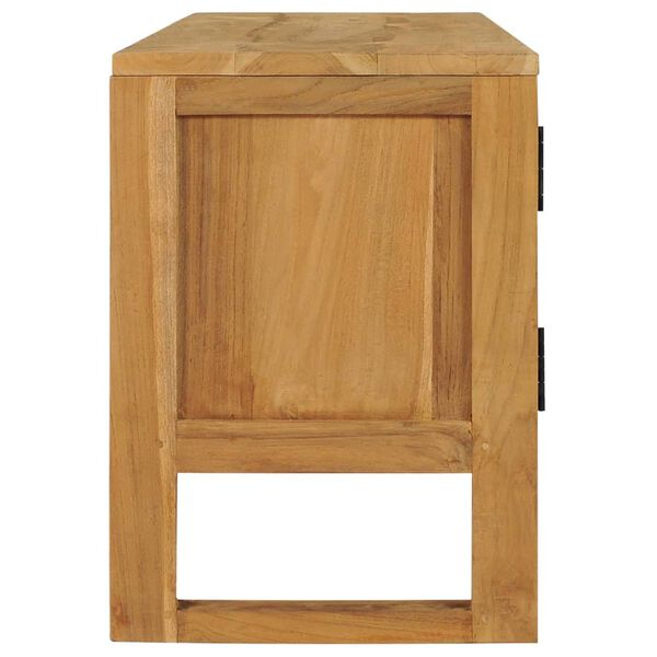 vidaXL Mueble para TV de madera maciza de teca 120x32x45 cm