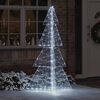 vidaXL &Aacute;rbol de Navidad con 240 LED Fr&iacute;o 180 cm Acr&iacute;lico