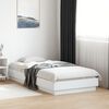 vidaXL Estructura de cama con luces LED blanco 90x190 cm
