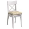 vidaXL Cojines para asiento 4 pcs Crema 45 x 45 x 12 cm tela