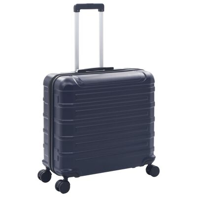 vidaXL Juego de maletas trolley rígidas 2 piezas azul marino ABS