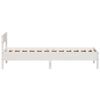 vidaXL Estructura cama sin colch&oacute;n madera maciza pino blanca 100x200cm