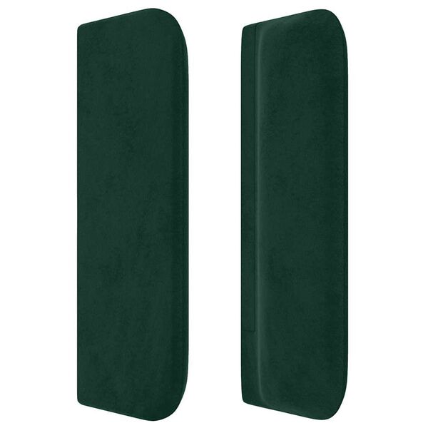 vidaXL Cabecero de terciopelo verde oscuro 93x16x78/88 cm