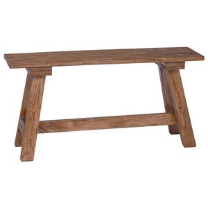 vidaXL Banco Natural 92 x 23,5 x 45,5 cm Madera maciza de Caoba
