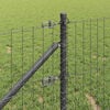 vidaXL Poste de Valla 7 pcs Gris Acero