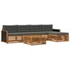 vidaXL Conjunto de sof&aacute;s de exterior 6 pcs Natural y Antracita