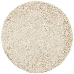vidaXL Alfombra peluda de pelo largo moderna PAMPLONA dorado &Oslash; 160 cm