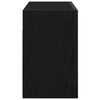 vidaXL Mueble de pared de ba&ntilde;o madera ingenier&iacute;a negro 60x25x40 cm