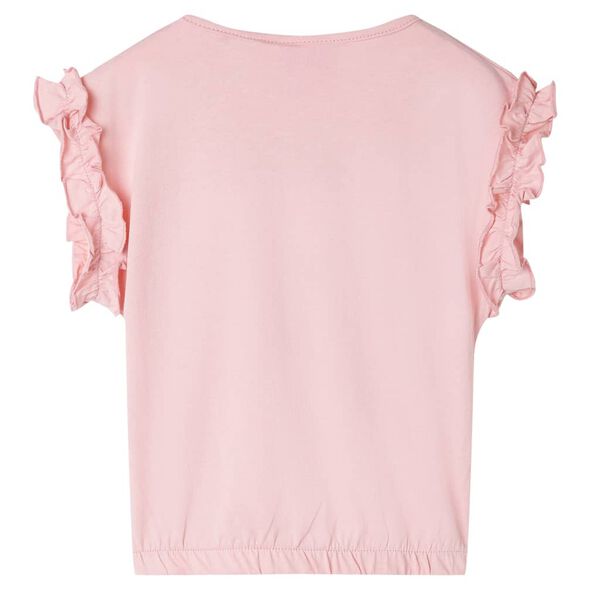 Camiseta infantil rosa claro 140