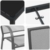 vidaXL Conjunto de Comedor de Jard&iacute;n 3 pcs Antracita