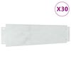 vidaXL Borduras para césped 30 pcs Plateado 100 x 25 cm