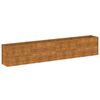 vidaXL Jardinera elevada 385x50x69 cm de acero corten