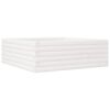 vidaXL Jardinera de madera maciza de pino blanca 70x70x23 cm