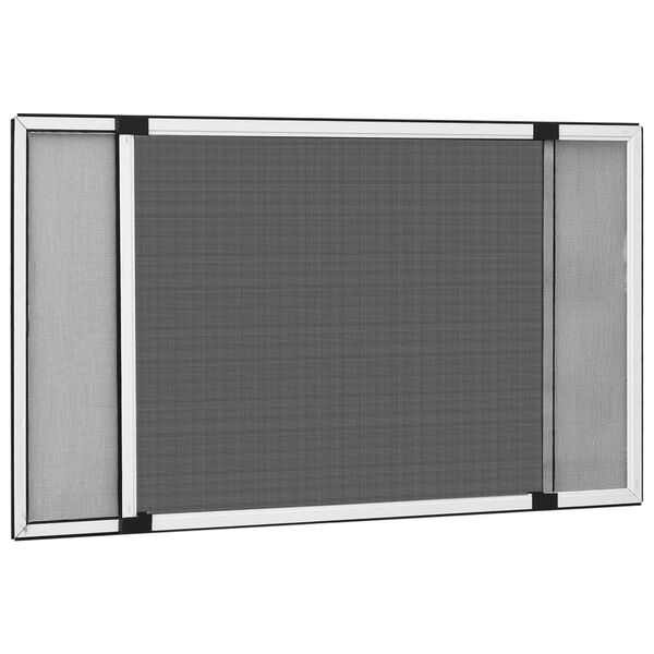 vidaXL Mosquitera extensible para ventanas blanco (100-193)x75 cm
