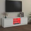 vidaXL Mueble para TV con luces LED blanco 120x30x36 cm