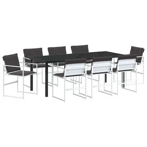 vidaXL Conjunto de Comedor de Jard&iacute;n 9 pcs
