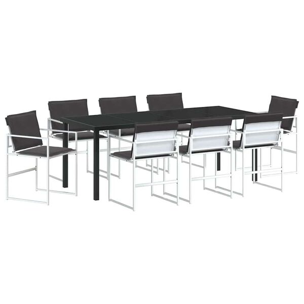 vidaXL Conjunto de Comedor de Jard&iacute;n 9 pcs