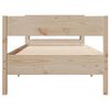 vidaXL Estructura de cama sin colch&oacute;n madera maciza de pino 100x200 cm