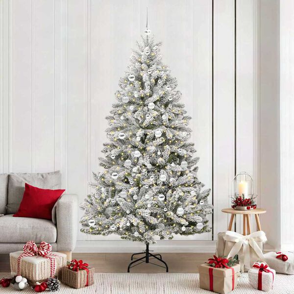 vidaXL &Aacute;rbol de Navidad artificial Verde y 210 cm PVC y Metal