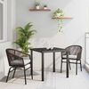 vidaXL Conjunto de Comedor de Jard&iacute;n 3 pcs Marr&oacute;n