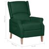 vidaXL Sill&oacute;n reclinable de tela verde oscuro