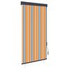 vidaXL Estor enrollable de exterior amarillo y azul 80x250 cm