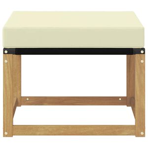 vidaXL Reposapi&eacute;s de exterior Madera maciza de Acacia y Tela Textilene