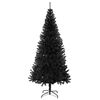 vidaXL &Aacute;rbol de Navidad con 300 LED con soporte Negro 180 cm PVC