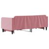 vidaXL Sofá cama nido terciopelo rosa 90x200 cm