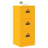 vidaXL Mueble archivador Amarillo Mostaza 45,5 x 42 x 106,5 cm
