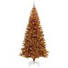 vidaXL &Aacute;rbol de Navidad con 300 LED con soporte Dorado 240 cm PET