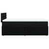 vidaXL Cama box spring con colch&oacute;n tela negro 100x200 cm