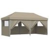 vidaXL Carpa Pop-up para fiestas Taupé 580 x 292 x 315 cm Tela Oxford