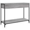vidaXL Mesa consola madera de ingeniería gris Sonoma 100x34,5x75 cm