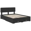 vidaXL Estructura de cama Negro 140 x 190 cm Madera de ingenier&iacute;a