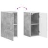 vidaXL Conjunto de mueble de TV 4 pcs Gris Concreto