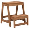 vidaXL Taburete con pelda&ntilde;os plegable madera maciza de abeto