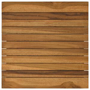 vidaXL Encimera 40 x 40 x 3,5 cm Cuadrado Madera de teca maciza