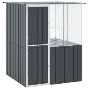 vidaXL Jaula para Aves Antracita 165 x 165 x 200 cm Acero Galvanizado