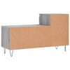 vidaXL Mueble zapatero madera contrachapada gris Sonoma 102x36x60 cm